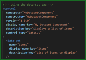 2 - Building your component - dataset.png